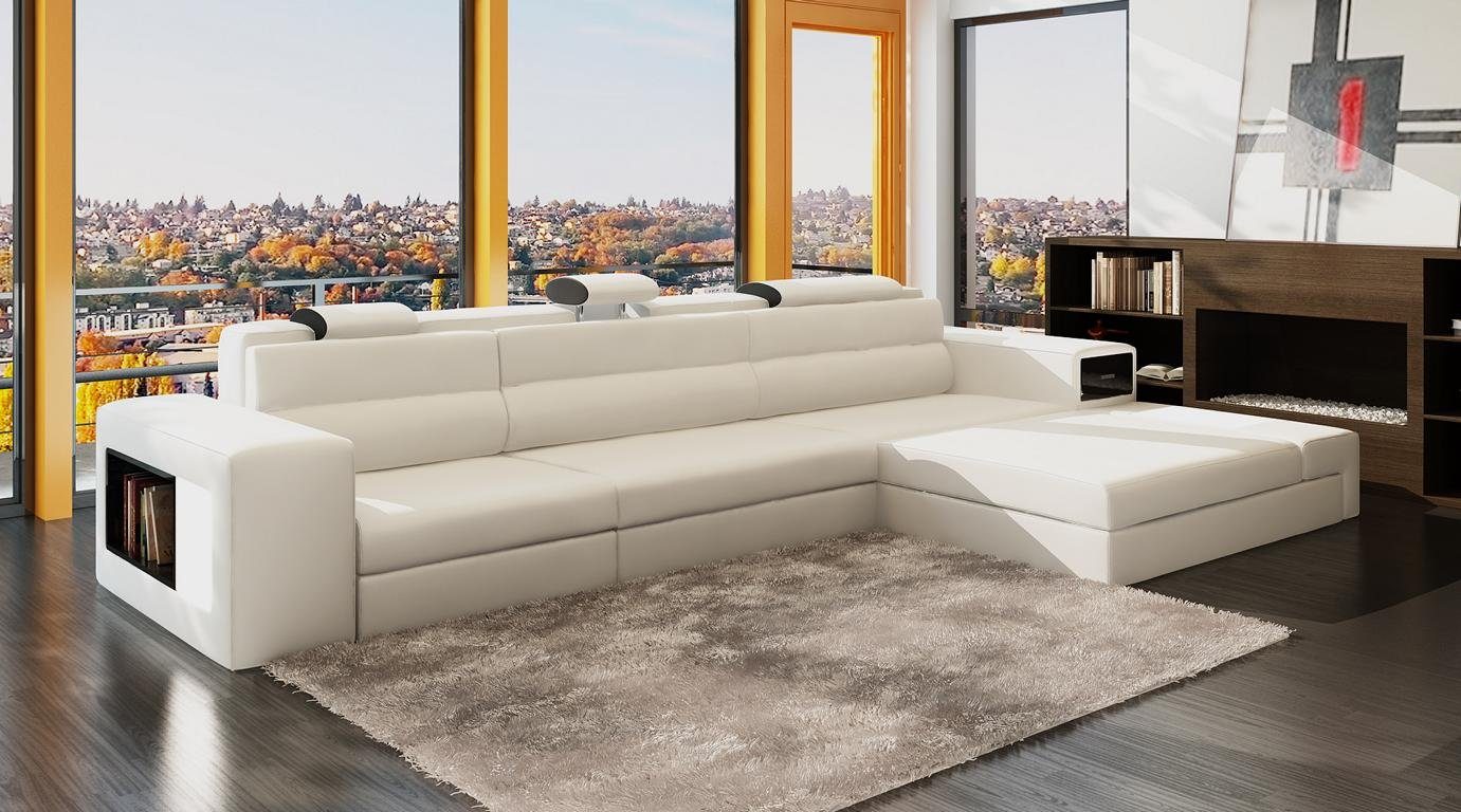 JVmoebel Ecksofa Designer graue L-Form Couch luxus Sofa modernes Design Neu, Made in Europe