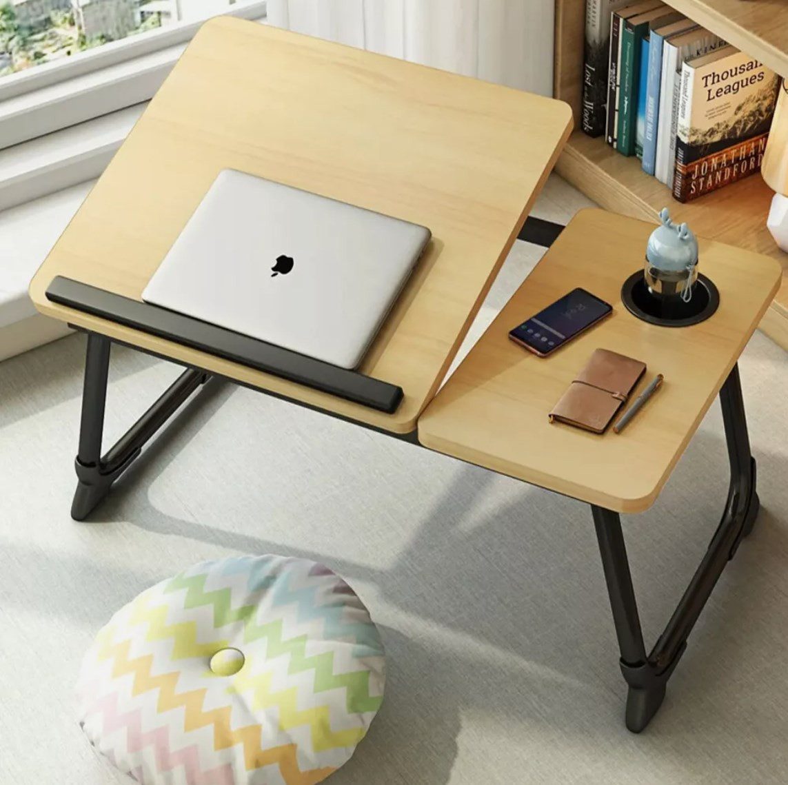 Holz Lichter Laptoptisch Laptoptisch Notebooktisch Betttisch günstig online kaufen