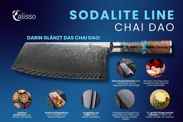 Calisso Hackmesser Sodalite Line Chai Dao Chinesisches Küchenmesser