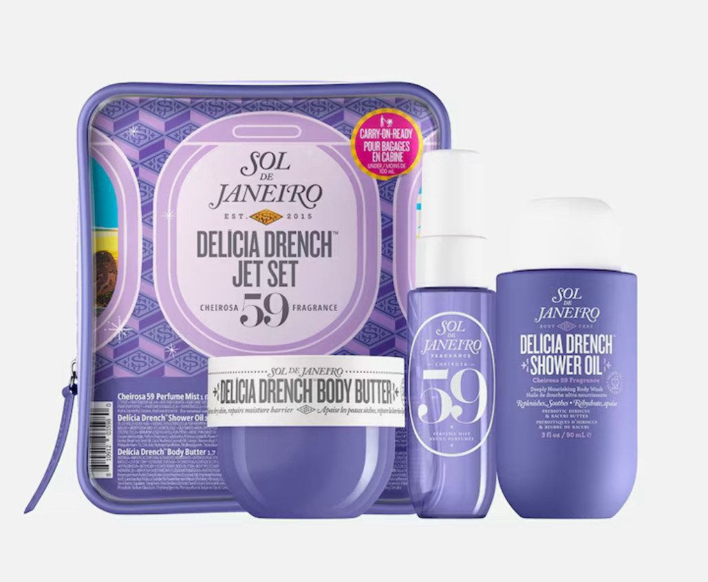 Pflege-Geschenkset Sol de Janeiro Delicia Drench Jet Set