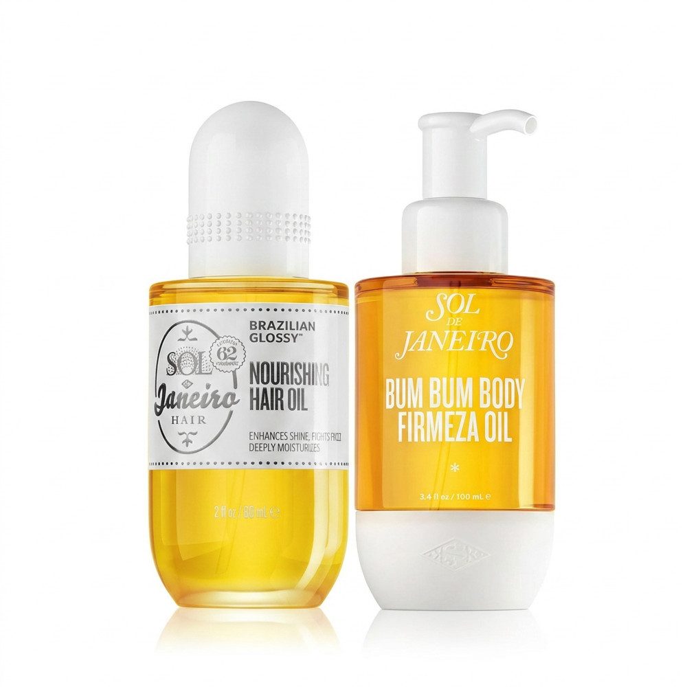 Sol de Janeiro Haaröl Sol de Janeiro Hair Oil und Bum Bum Body Oil Pflege Duo, Haar- und Körperpflege sinnvoll kombiniert