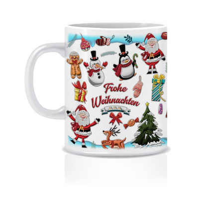 Giftandprint Tasse Weihnachtsdeko Weihnachten, Deko, Kaffeetassen Weihnachtsgeschenke, beidseitig, Spülmaschinen-/Mikrowellengeeignet, mit Geschenkbox