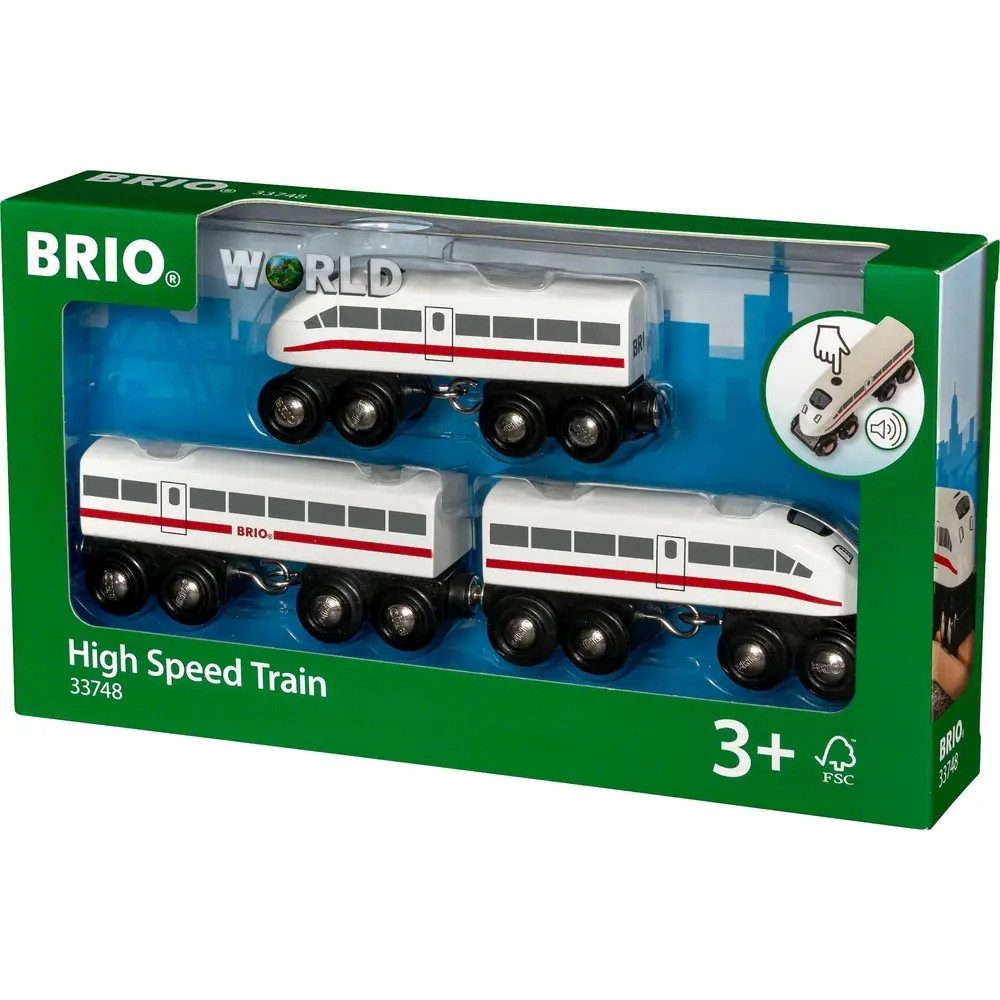 BRIO® Kinderfahrzeug-Schienen BRIO 63374800 Schnellzug mit Sound, 3teilig