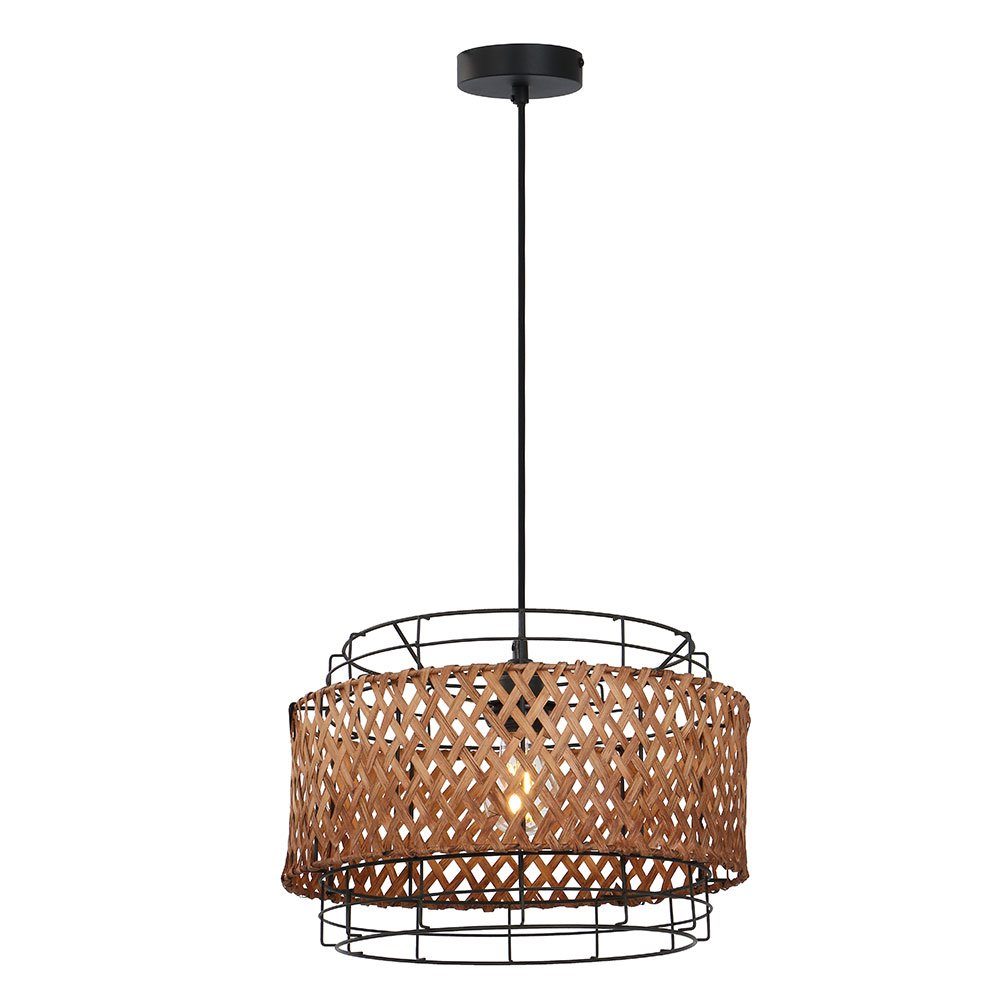 GLOBO LIGHTING LED-Hängeleuchte, Leuchtmittel inklusive, Bambus günstig online kaufen