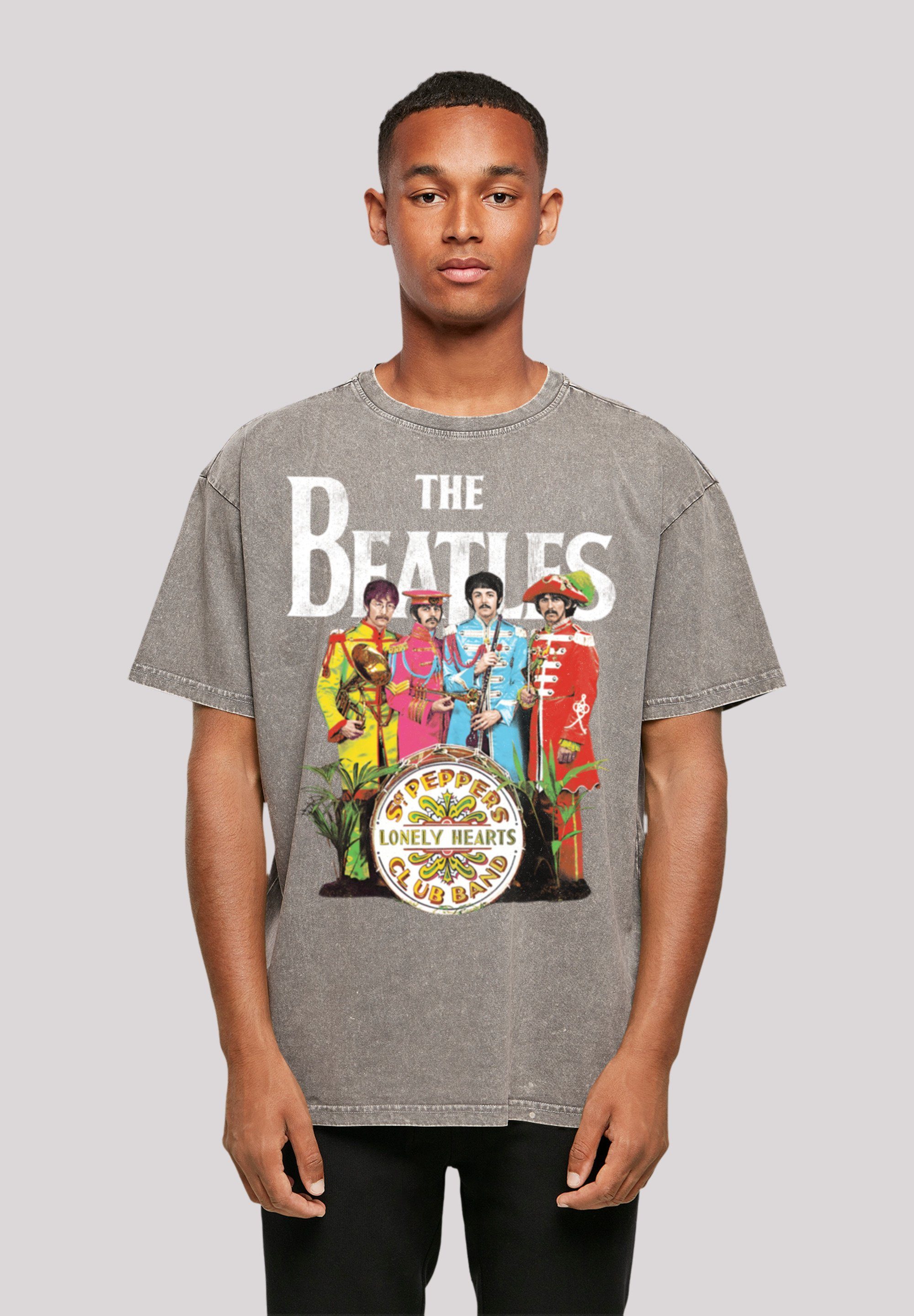 F4NT4STIC T-Shirt The Beatles Sgt Pepper Print, Fällt weit aus, bitte eine  Größe kleiner bestellen