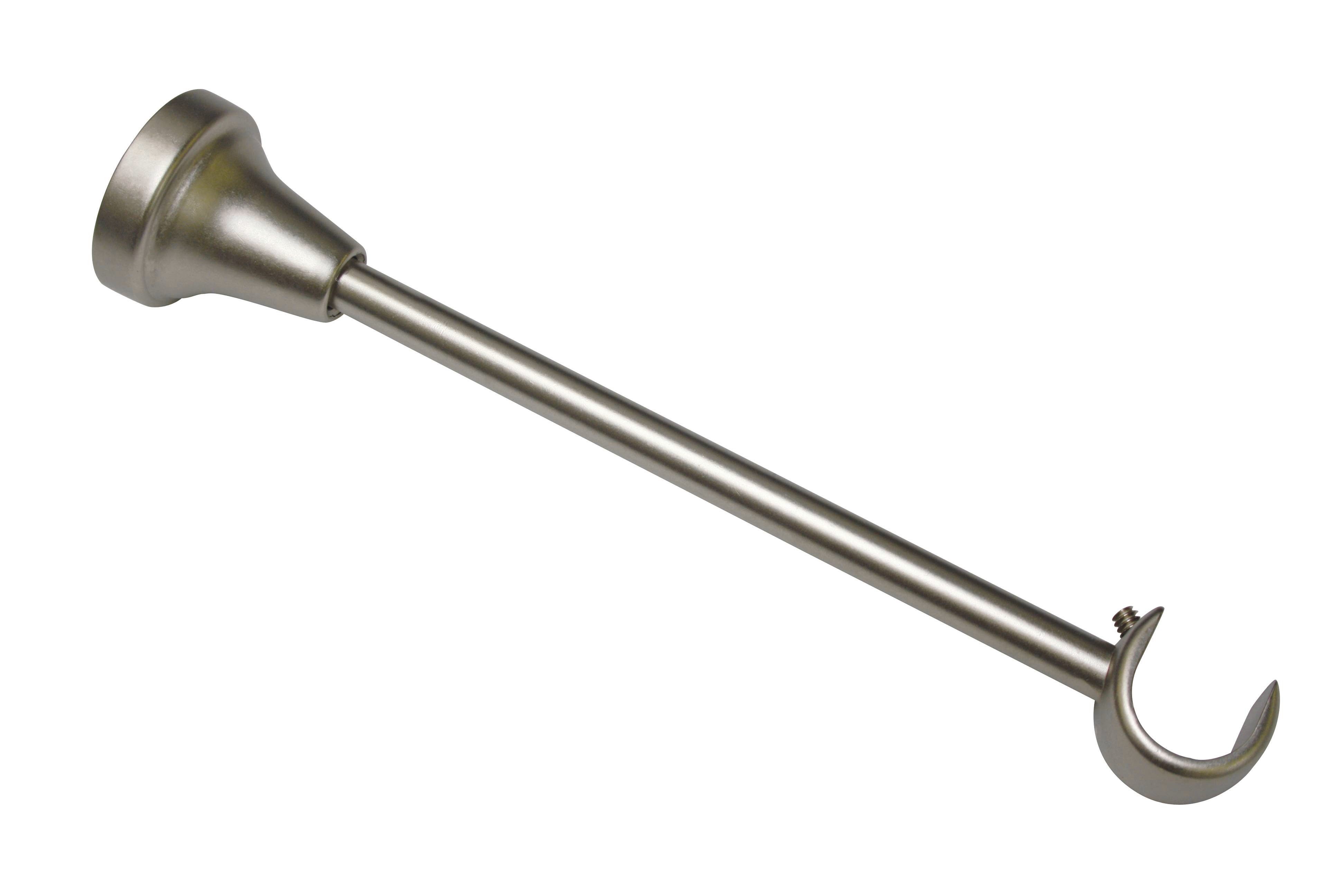 GARDINIA Gardinenstange Gardinia, Träg ø19 europa1lf lang si sat, silberfarben, Wandmontage