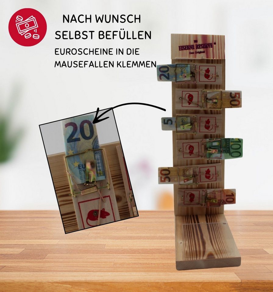 Thumbnail - Eiserne Reserve® Geschenkbox Endlich Rentner Alles Gute - Eiserne Reserve Mausefalle Premium 6er Ge