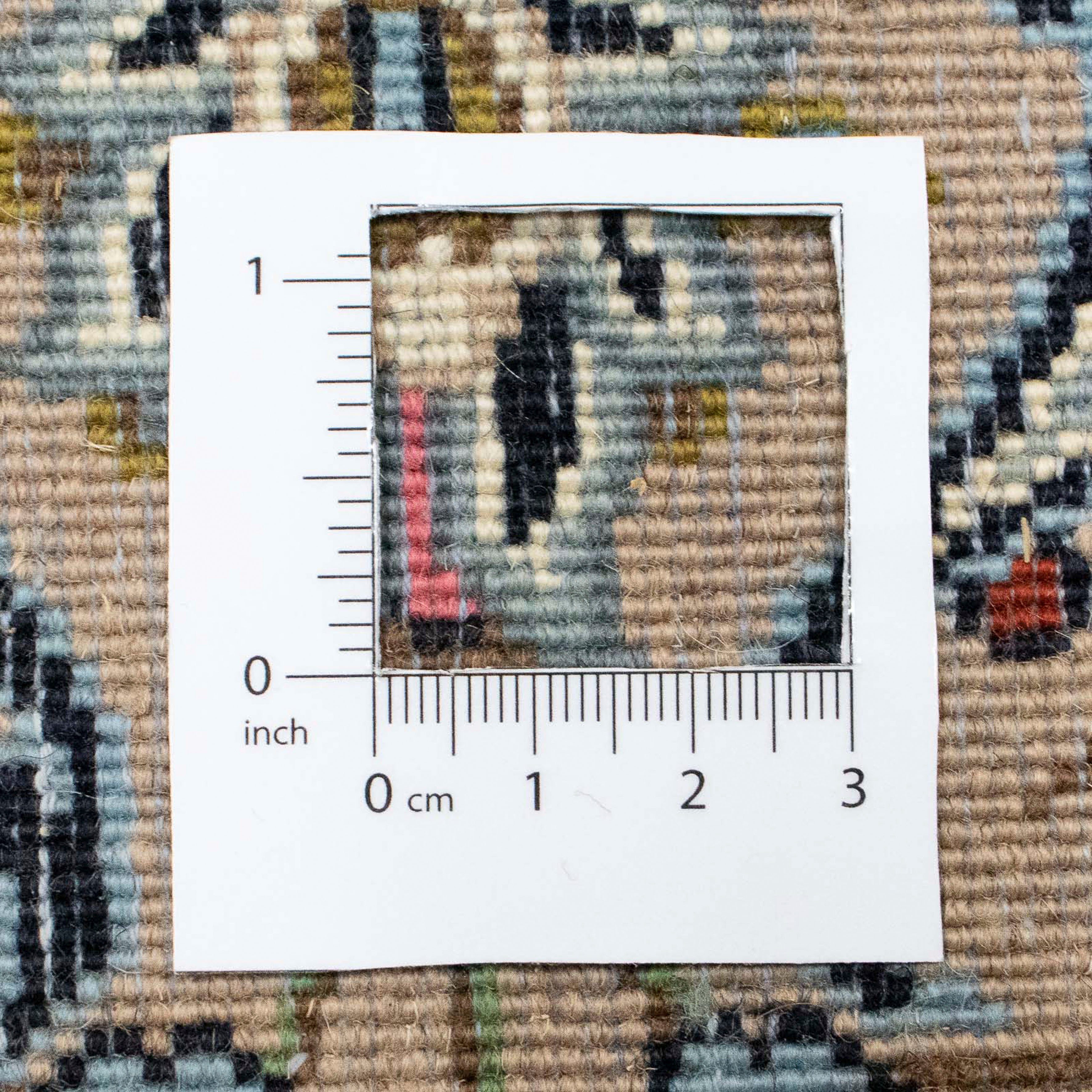 Zertifikat Handgeknüpft, x morgenland, rechteckig, Höhe: - beige, Einzelstück 110 - 10 172 cm Orientteppich mit Perser Wohnzimmer, Keshan - mm,