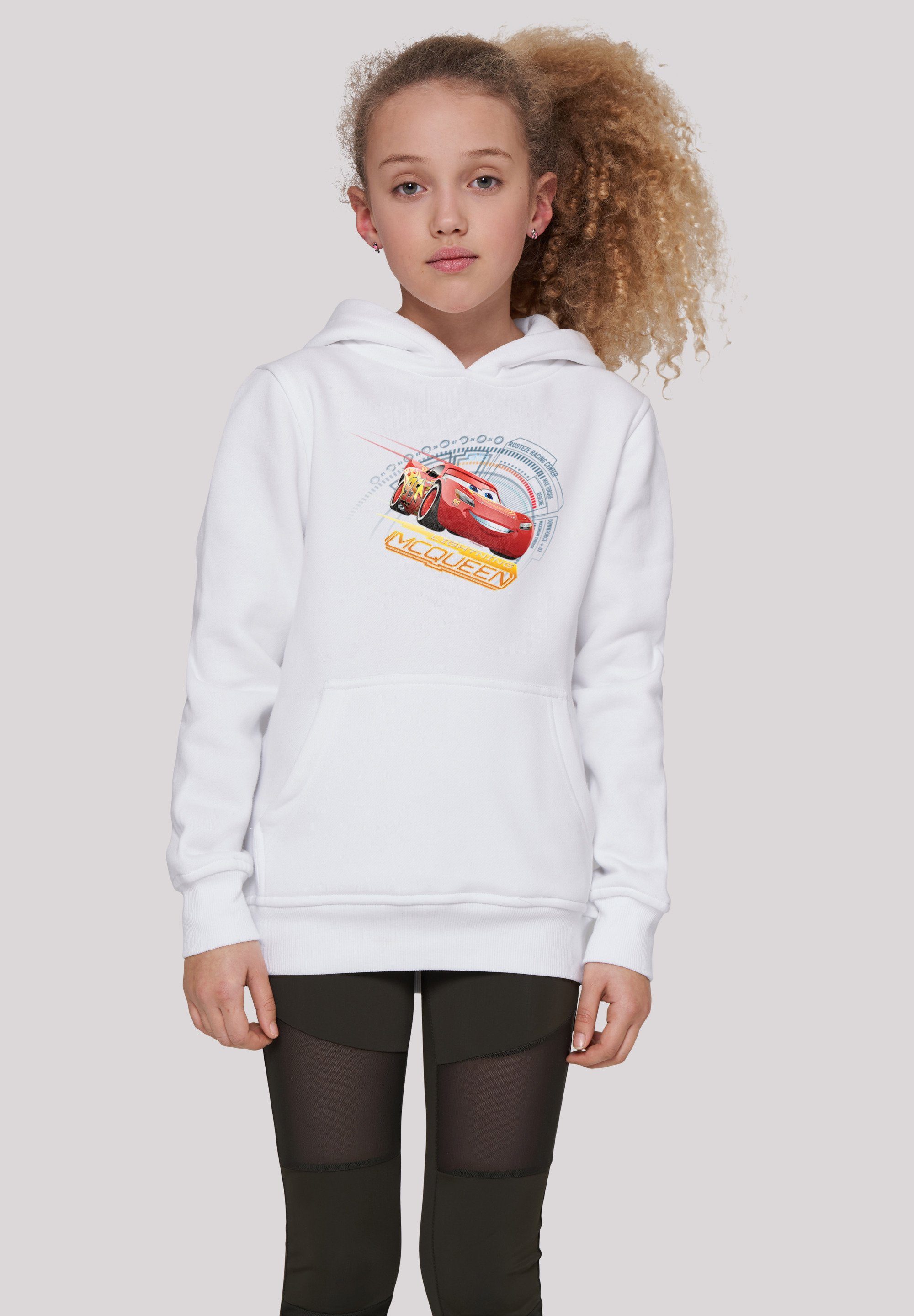 F4NT4STIC Sweatshirt Disney Cars Lightning McQueen Unisex Kinder,Premium Merch,Jungen,Mädchen,Bedruckt weiß