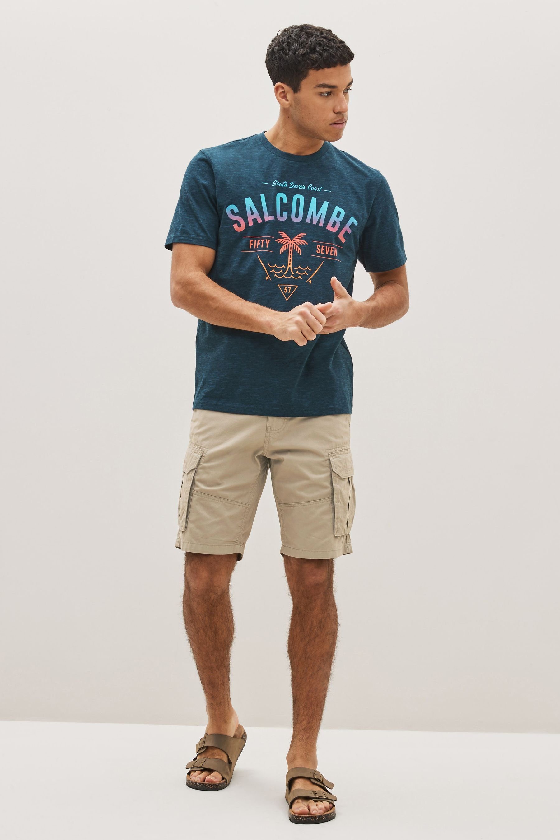 Next Cargoshorts Cargo-Shorts aus Baumwolle (1-tlg)