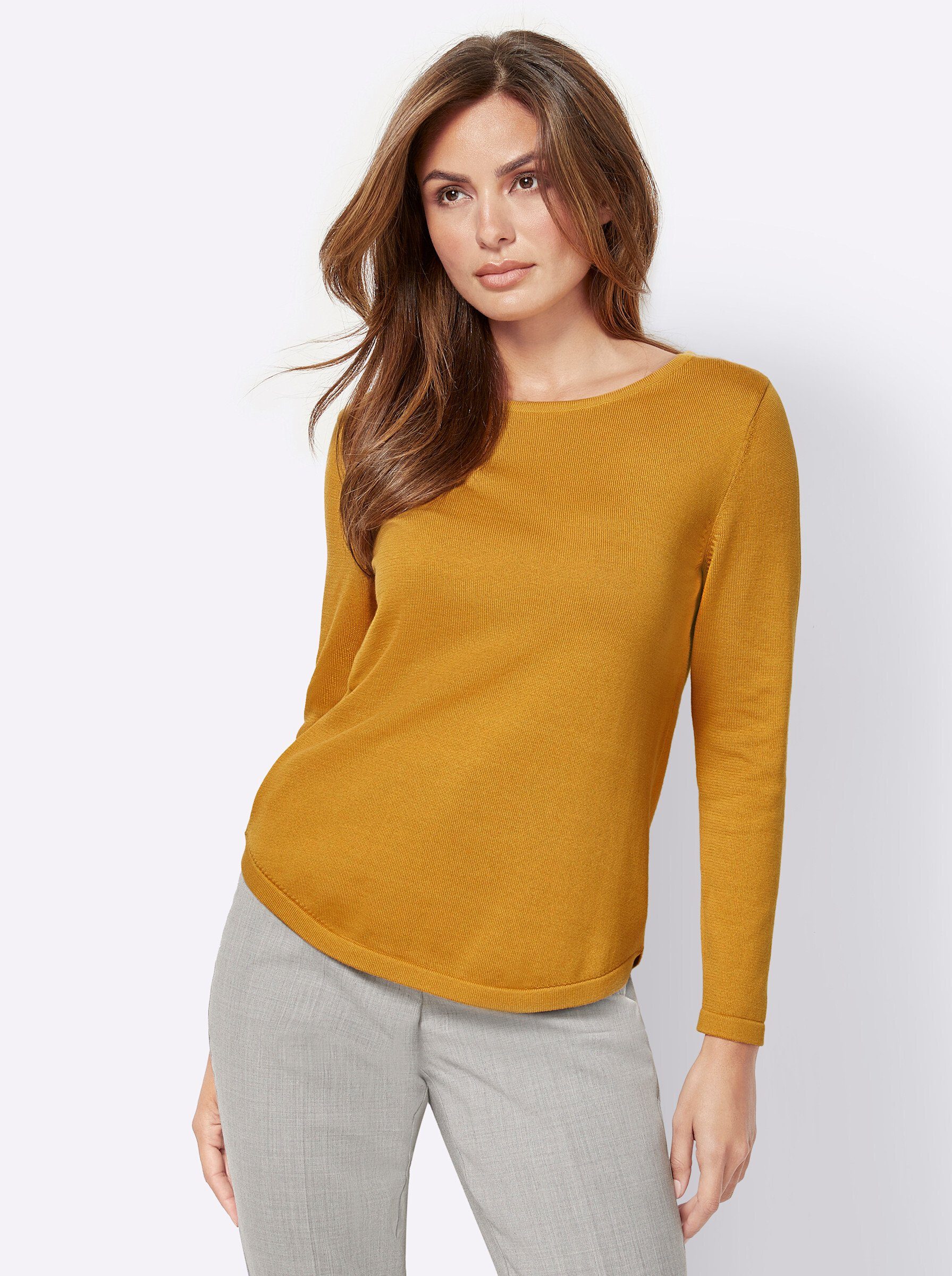 Strickpullover Rundhalspullover