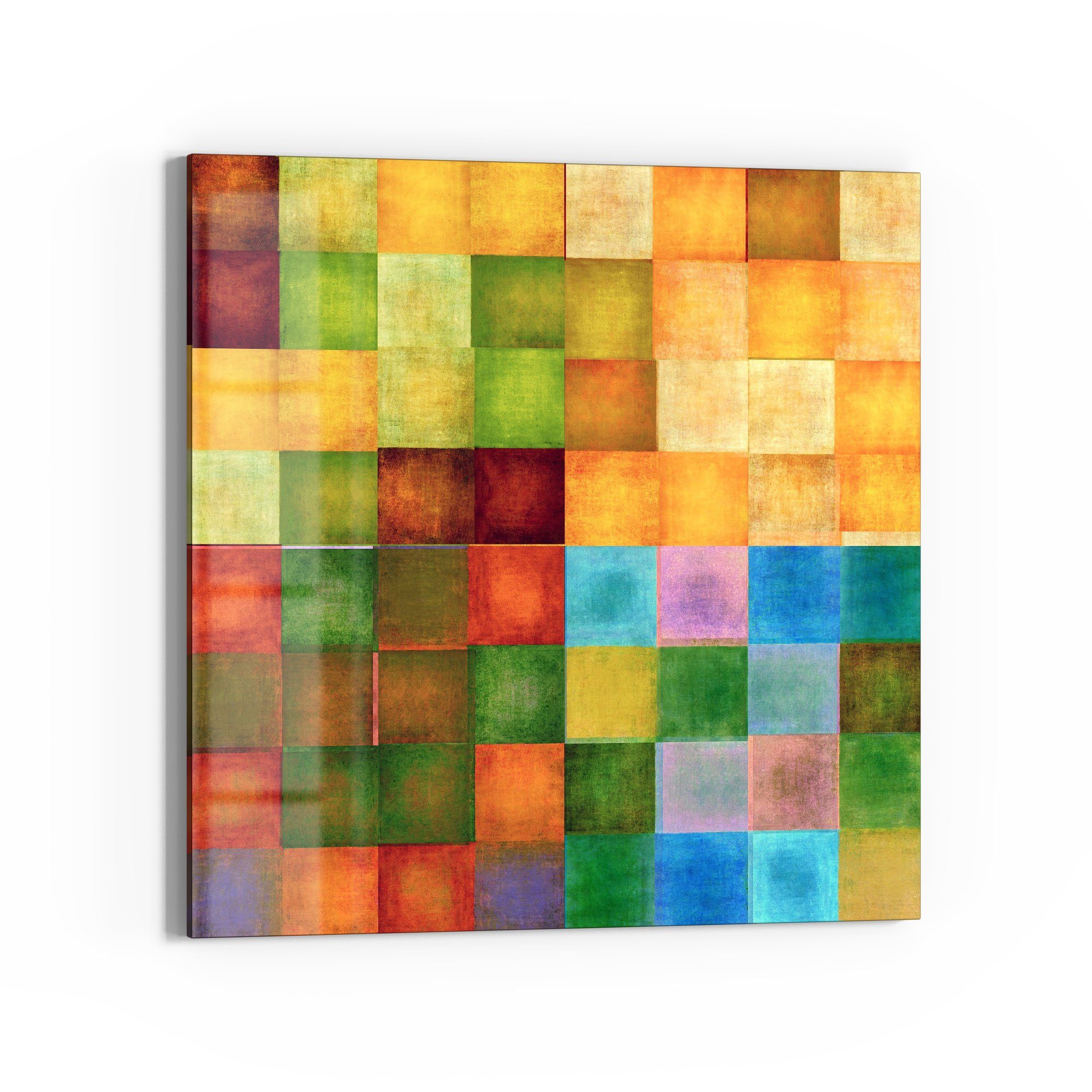 DEQORI Magnettafel 'Bunte Farbquadrate', Whiteboard Pinnwand beschreibbar günstig online kaufen