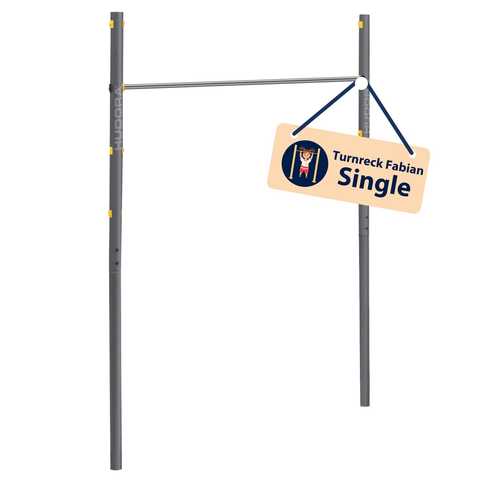 Hudora Turnreck Fabian Pro, inkl. Befestigungsmaterial für Aufbau im Beton, höhenverstellbar