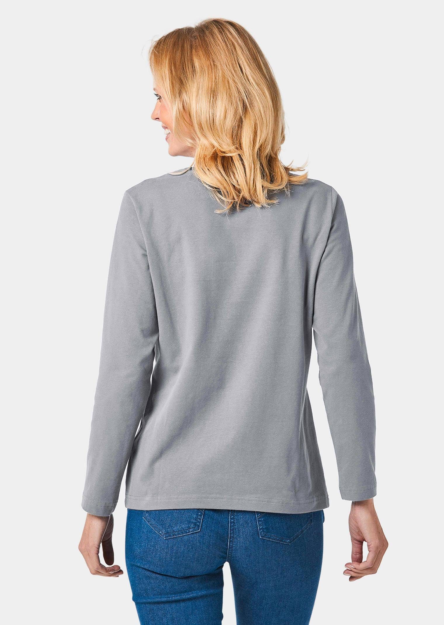 GOLDNER Langarmshirt T-Shirt mit Rundhals – Bild 4 von 5