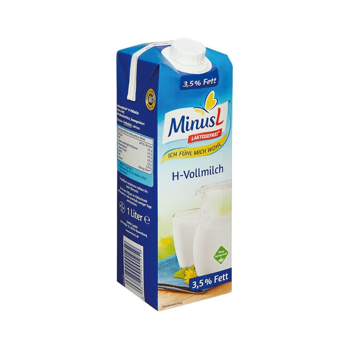 MinusL Milch 3,5% Fett, laktosefrei*, 10x 1 Liter