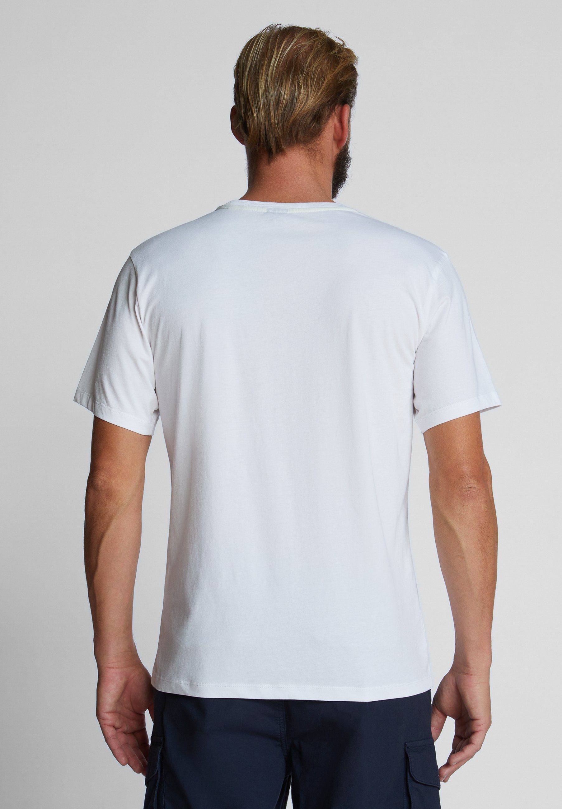 Schriftzug T-Shirt North weiss T-Shirt mit Sails