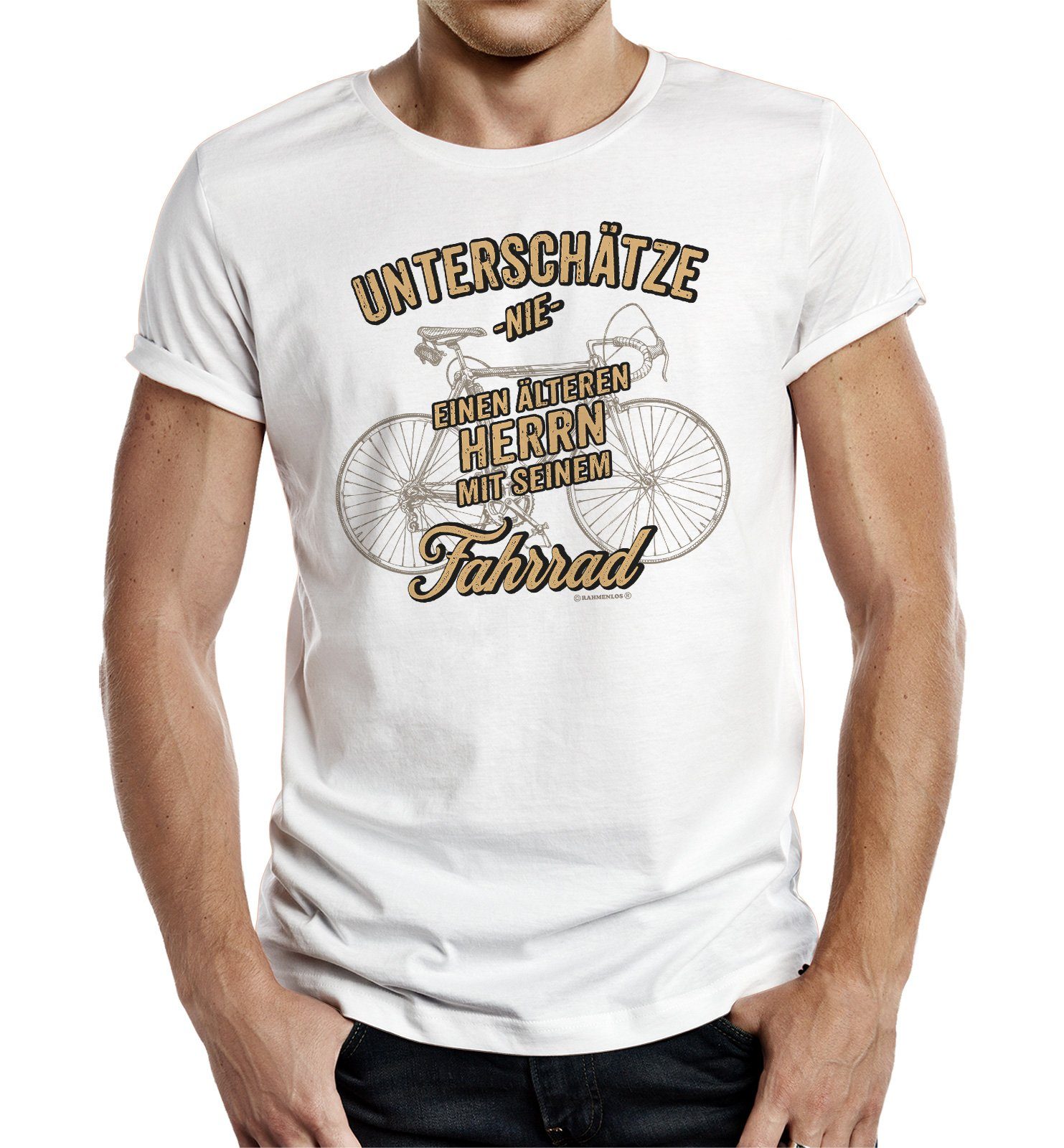T-Shirt als Geschenk - unterschätze nie einen älteren Fahrradfahrer