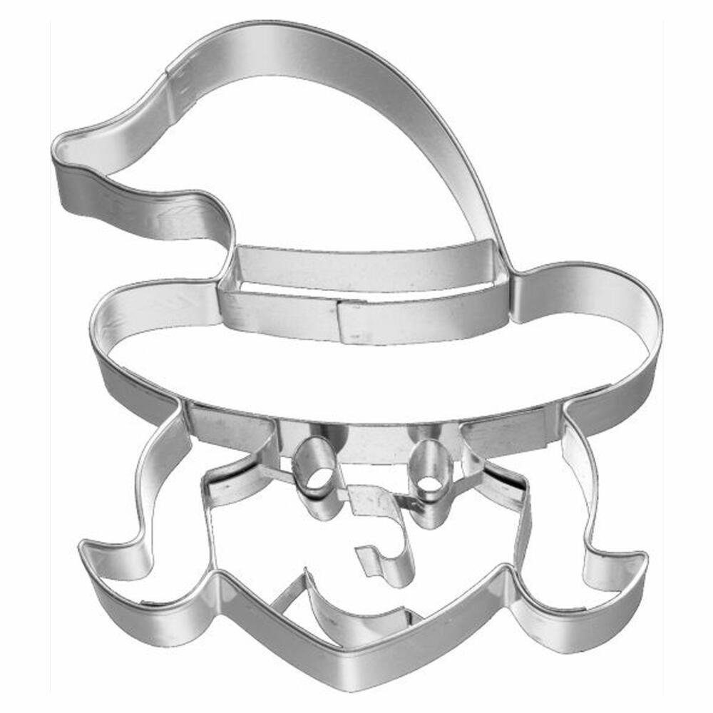 Ausstechform Birkmann 8 Frontal cm, Edelstahl Hexengesicht