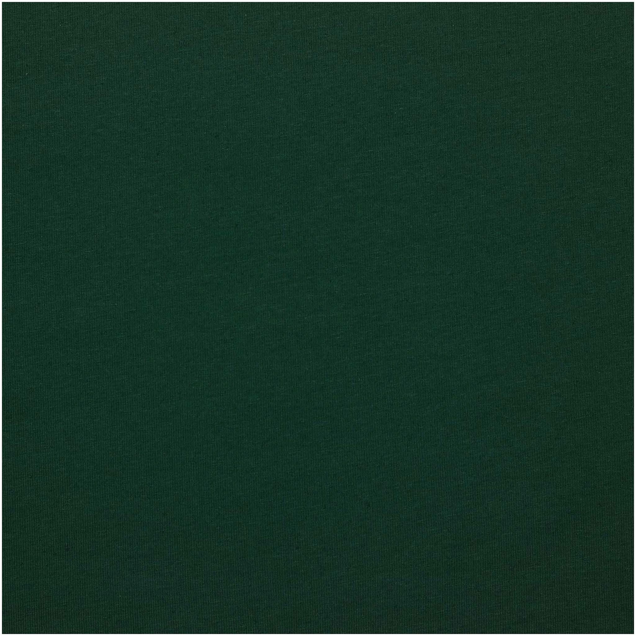 Thumbnail - maDDma Stoff Baumwoll Leinen Jersey meliert ab 0,5 m x 1,45 m, 011 - tannengrün