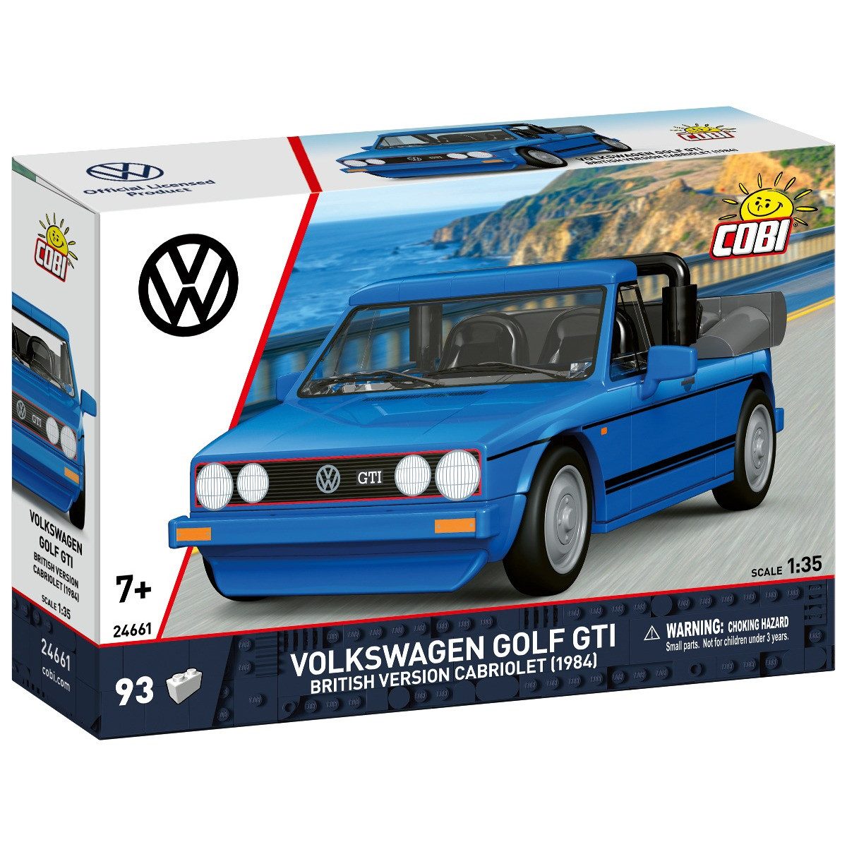 COBI Aufblasbarer Cooler Bausatz Volkswagen Golf GTI Cabriolet 1984 blau 1:35