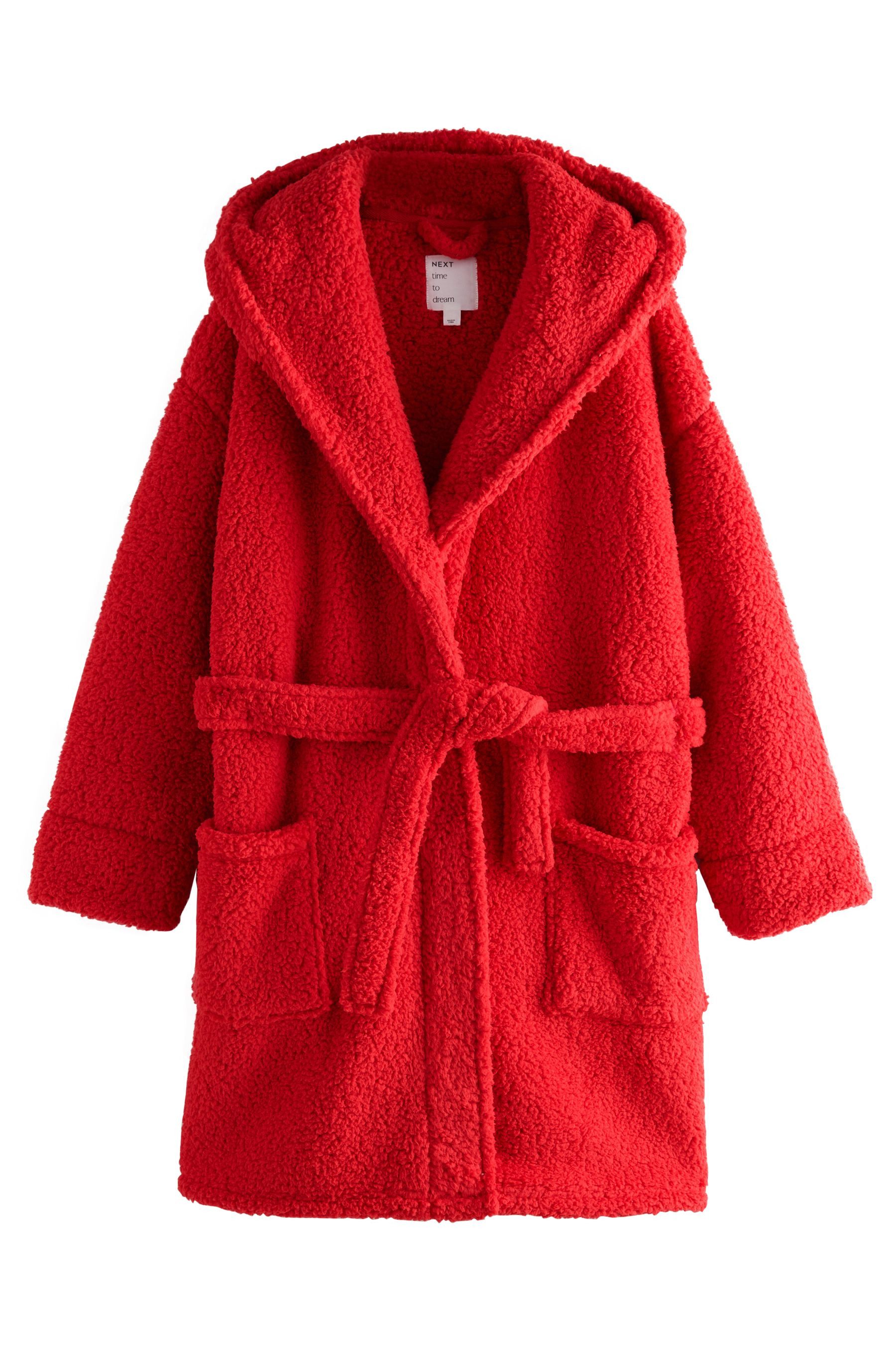 Next Damenbademantel Morgenmantel aus Plüsch, Polyester (recycelt) günstig online kaufen