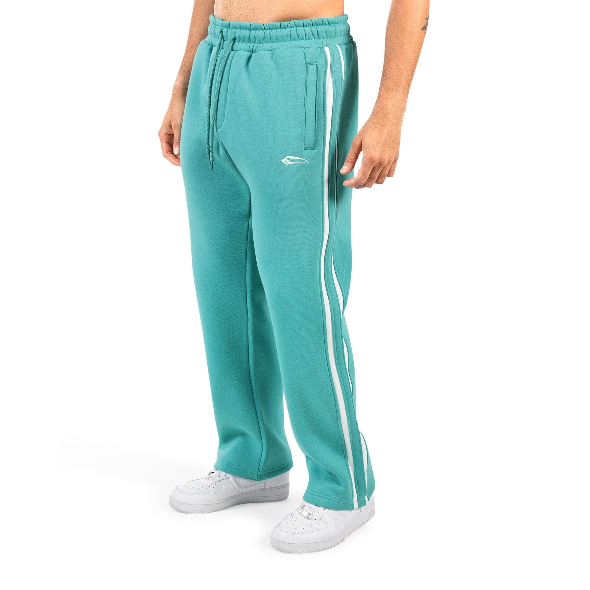 Jogginghose Yasin, Sweathose mit Logo, Bequeme Freizeithose mit Kordelzug