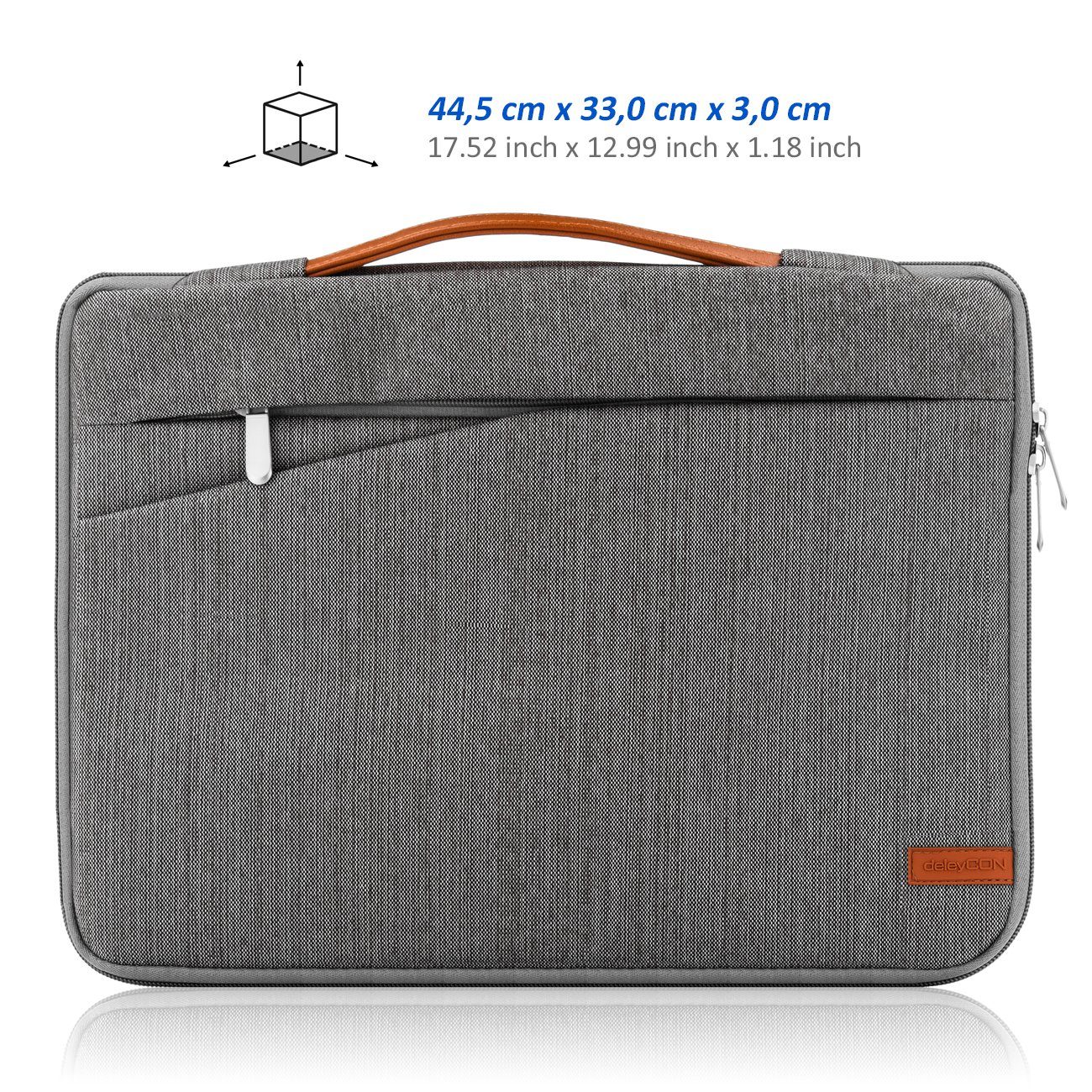 deleyCON Businesstasche deleyCON Notebooktasche für - (43,94cm) / Laptop 17,3" Notebook bis