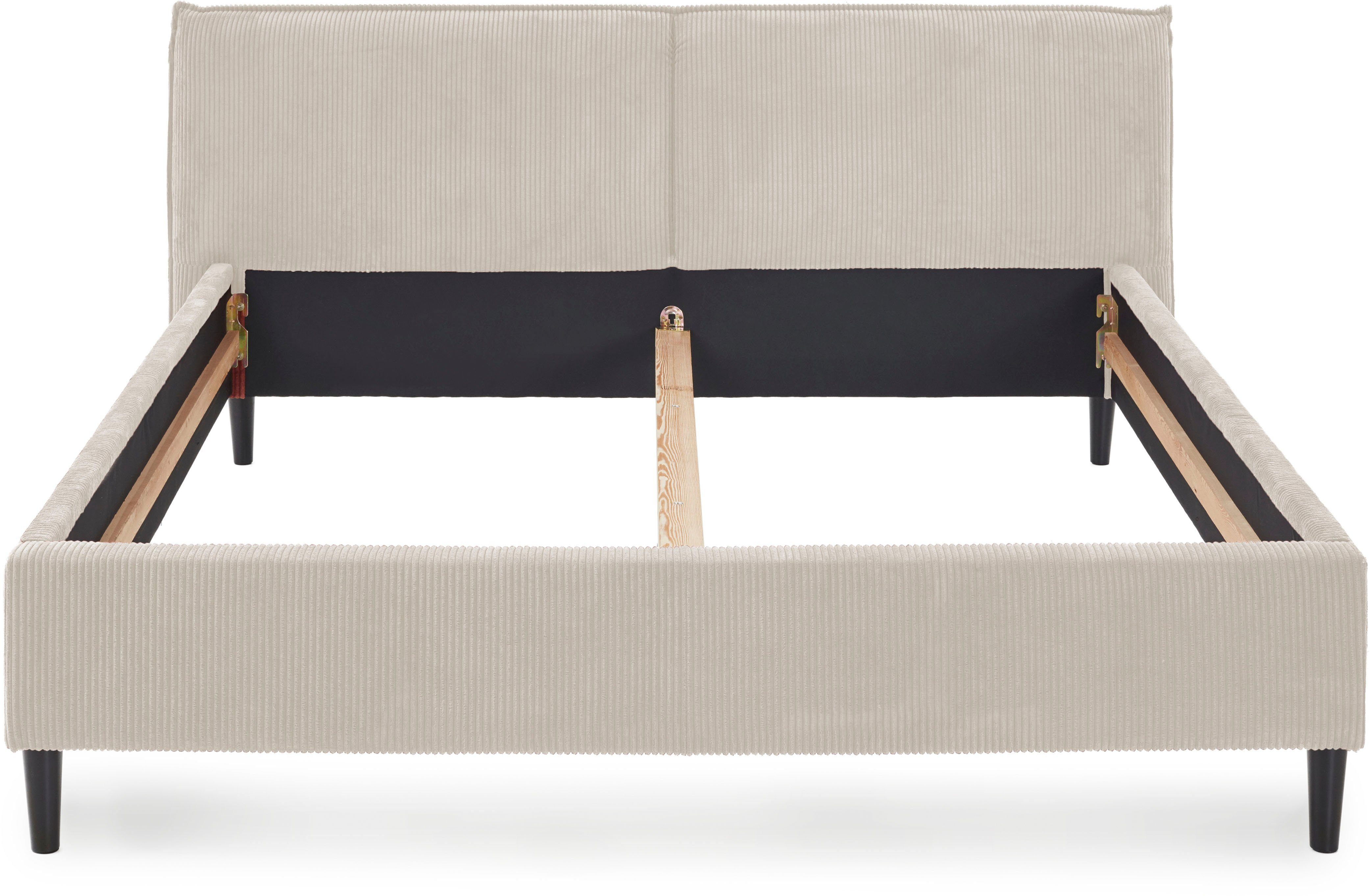 Home affaire Polsterbett Brookfield, mit Cordbezug und hoher Belastbarkeit