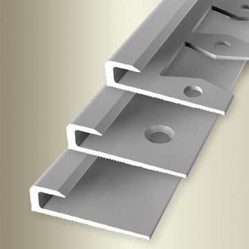 PROVISTON Abschlussprofil Aluminium, 30 x 2600 mm, Edelstahl Geschliffen, Abschlussprofil