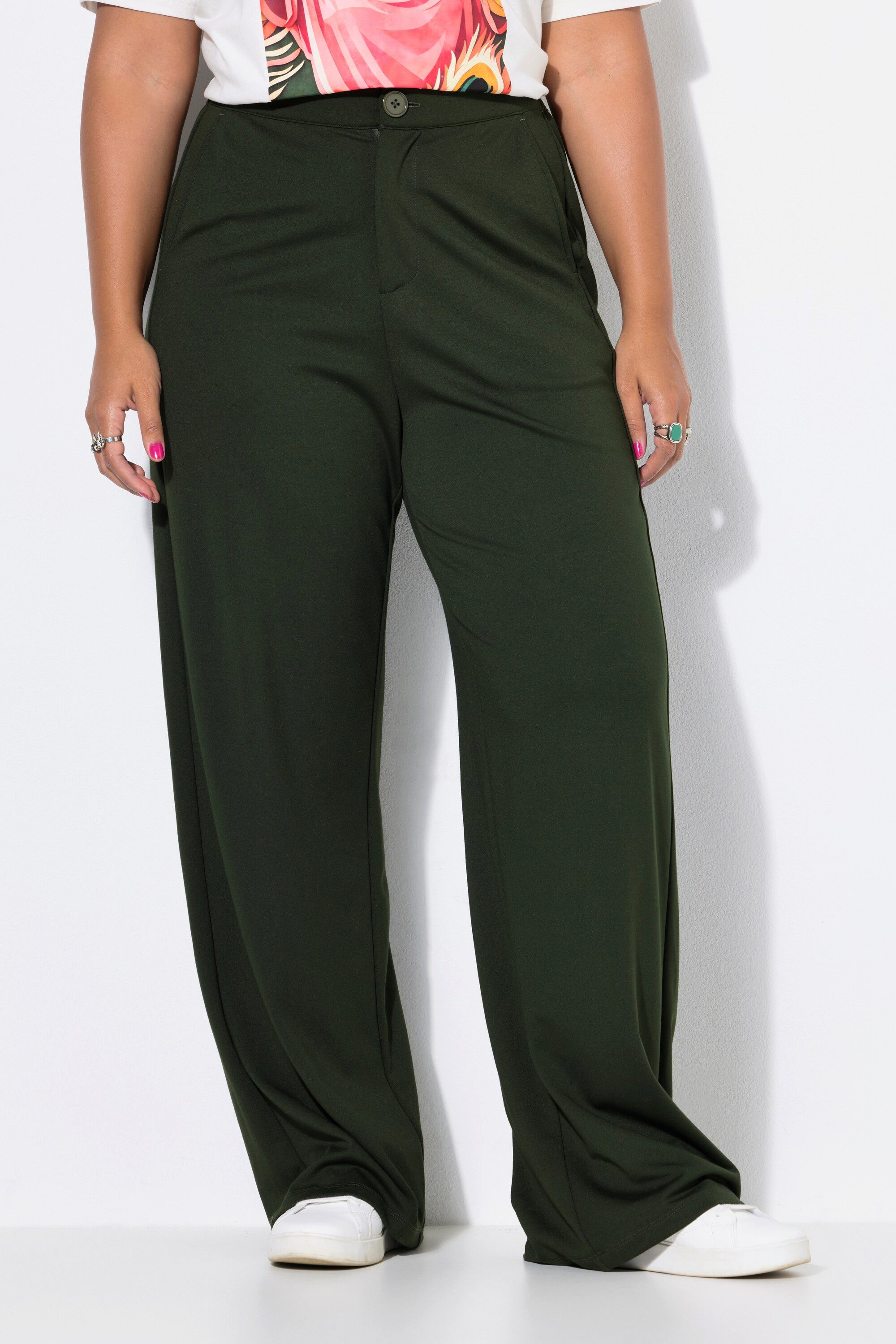 Studio Untold Marlene-Hose Anzughose Wide Legs High Waist Edeljersey