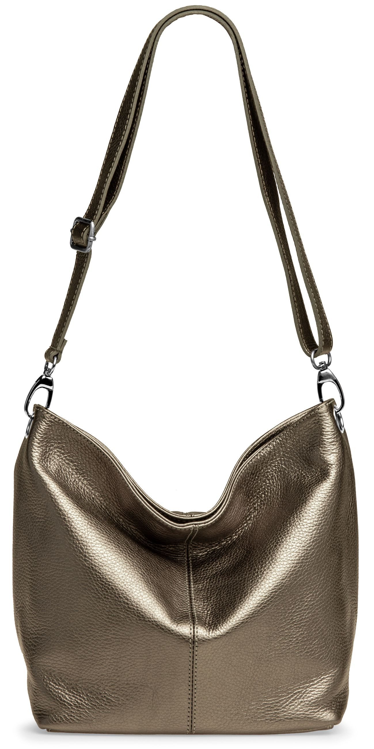 Caspar Schultertasche Klassische Damen Leder Handtasche günstig online kaufen