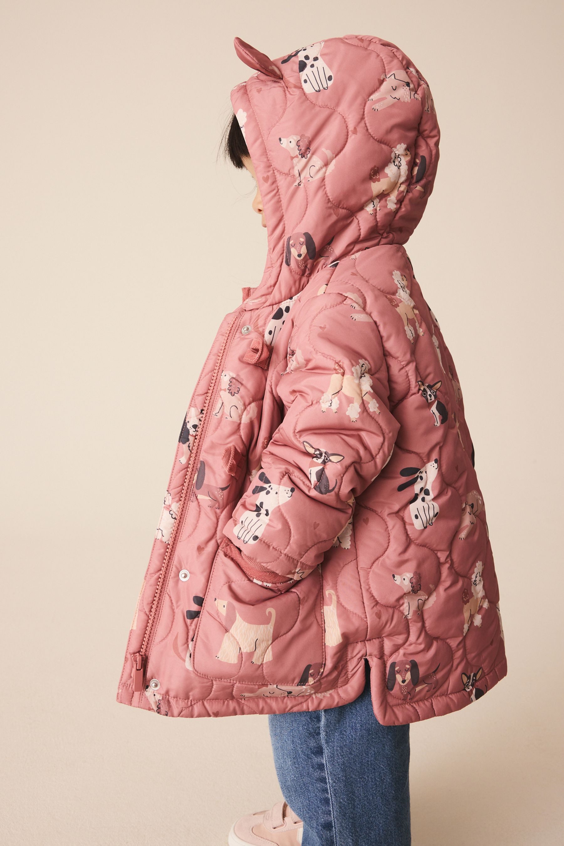 Next Dufflecoat Spritzwasserabweisender Dufflecoat mit Motiv (1-tlg)