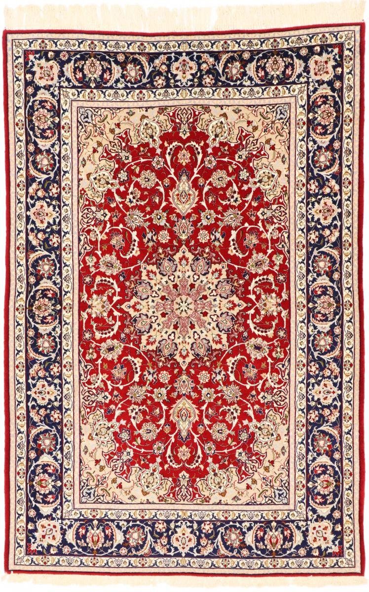 Trading, Seidenkette 161x242 Isfahan mm 6 Nain Orientteppich rechteckig, Höhe: Handgeknüpfter Orientteppich,