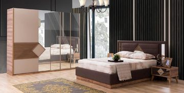 JVmoebel Bett Bett Luxus Betten Holz Bettrahmen Design Modern Bettgestelle Möbel