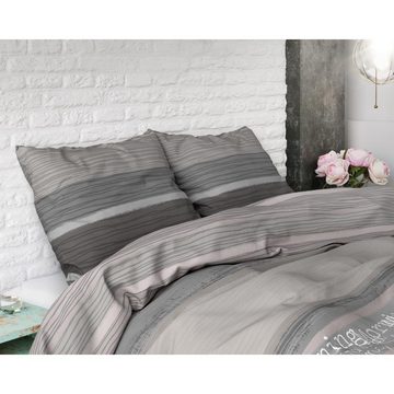 Bettwäsche Morning - Bettbezug-Set +Kissenbezüge, Sitheim-Europe, Baumwolle, 3 teilig, Weich, geschmeidig und wärmeregulierend