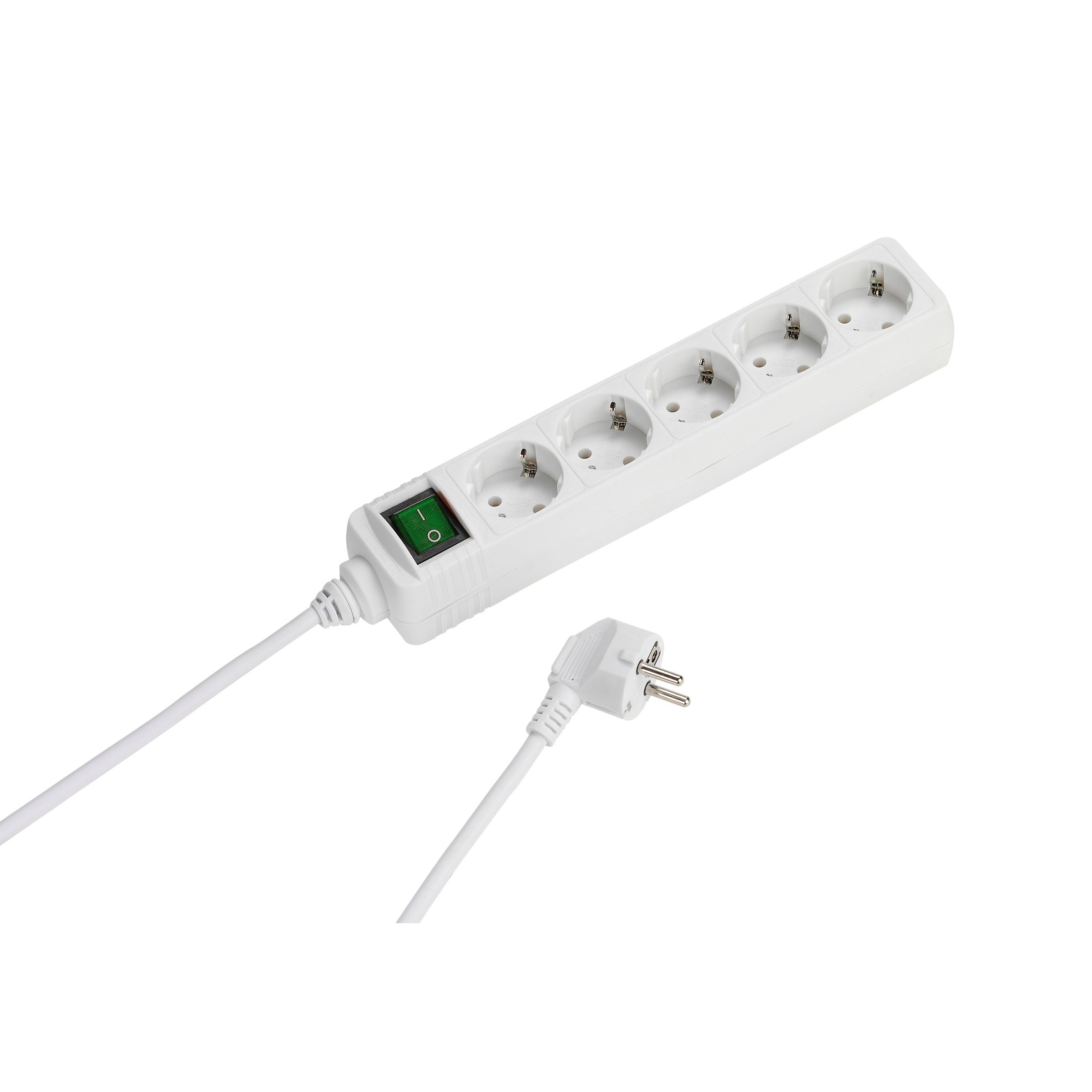Vivanco Steckdosenleiste 5-fach (Kabellänge 1.4 m), Mit Schalter, Berührungsschutz