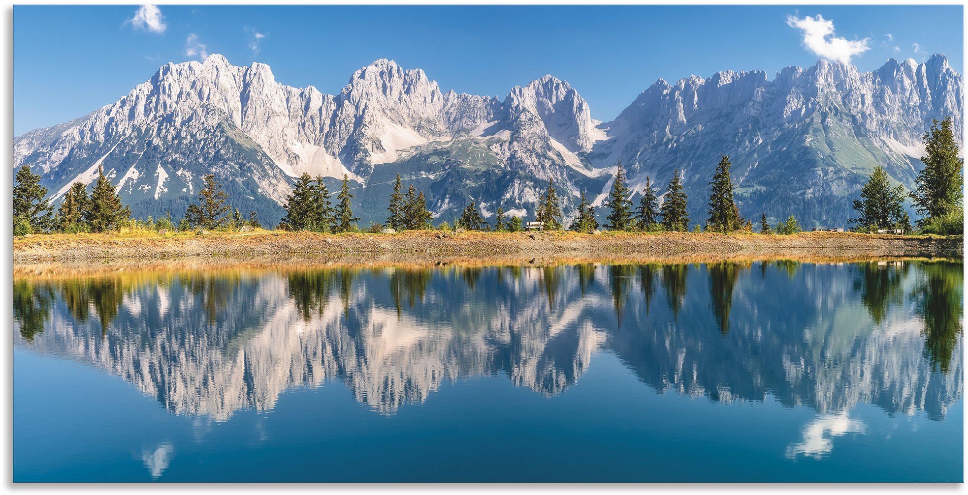 Artland Wandbild »Kaisergebirge Tirol«, Berge & Alpenbilder (1 Stück), in vielen Größen & Produktarten - Alubild / Outdoorbild für den Außenbereich, Leinwandbild, Poster, Wandaufkleber / Wandtattoo auch für Badezimmer geeignet-Otto