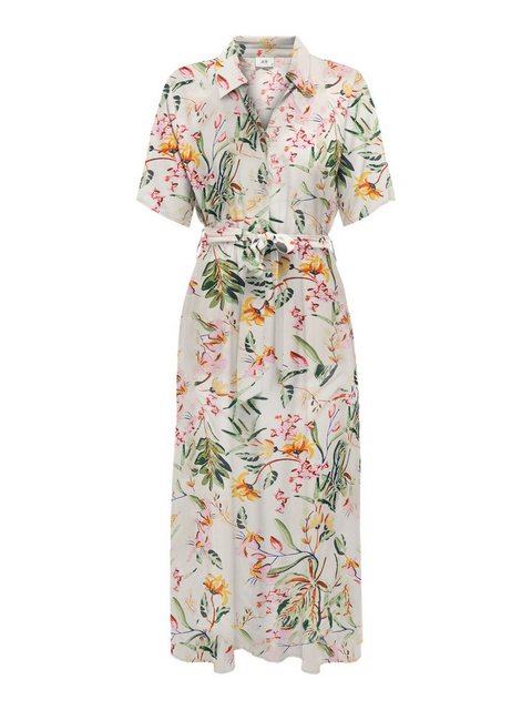 JACQUELINE de YONG Shirtkleid Hemdblusenschnitt mit Taillengürtel (extralan günstig online kaufen