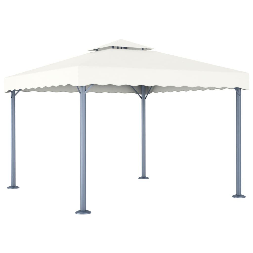 vidaXL Partyzelt Pavillon 300 x 300 cm Creme Aluminium