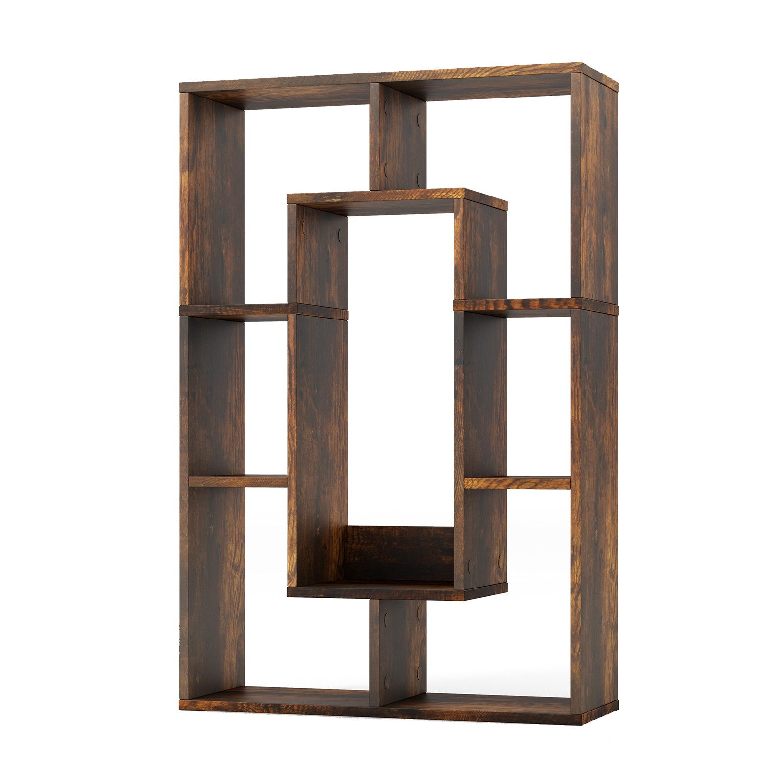 COSTWAY Bücherregal, Standregal mit 7 Fächern & Kippschutz, 60x20x90cm günstig online kaufen