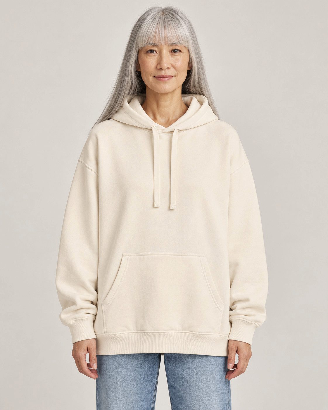 Sitztgut Hoodie Oversize-Hoodie aus Baumwolle mit Kängurutasche (1-tlg)