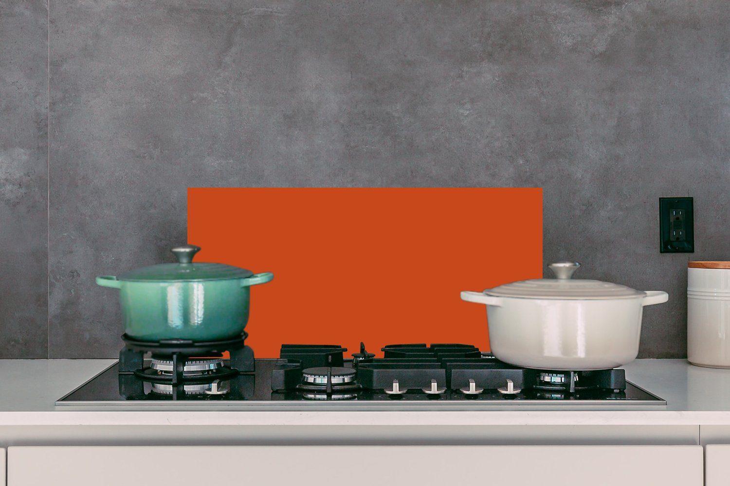 - Farben und Wandschutz, gegen Schmutzflecken Küchen (1-tlg), Küchenrückwand - 60x30 für - cm, Massiv, MuchoWow Erde Fett Sienna