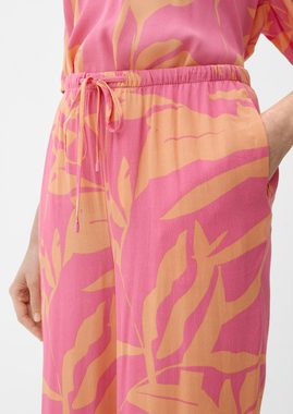 s.Oliver Stoffhose Loose: Hose mit Crêpe-Struktur