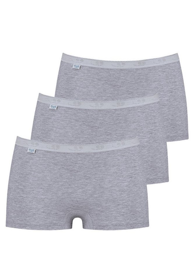 sloggi Panty 3er Pack Basic + (Spar-Set, 3-St) Short Slip - Baumwolle - Atmungsaktiv - Angenehm auf der Haut