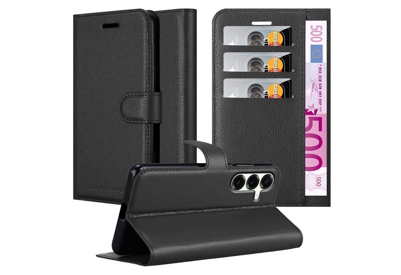 Cadorabo Handyhülle für Samsung Galaxy S26 Hülle Samsung Galaxy S26, Hülle Schutzhülle mit Standfunktion, Kartenfach und Magnetverschluss
