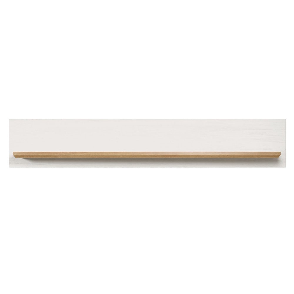 trendteam Wandboard, Wandregal Hängeregal Flurgarderobe Wandablage Regal Weiß 146x25x21cm