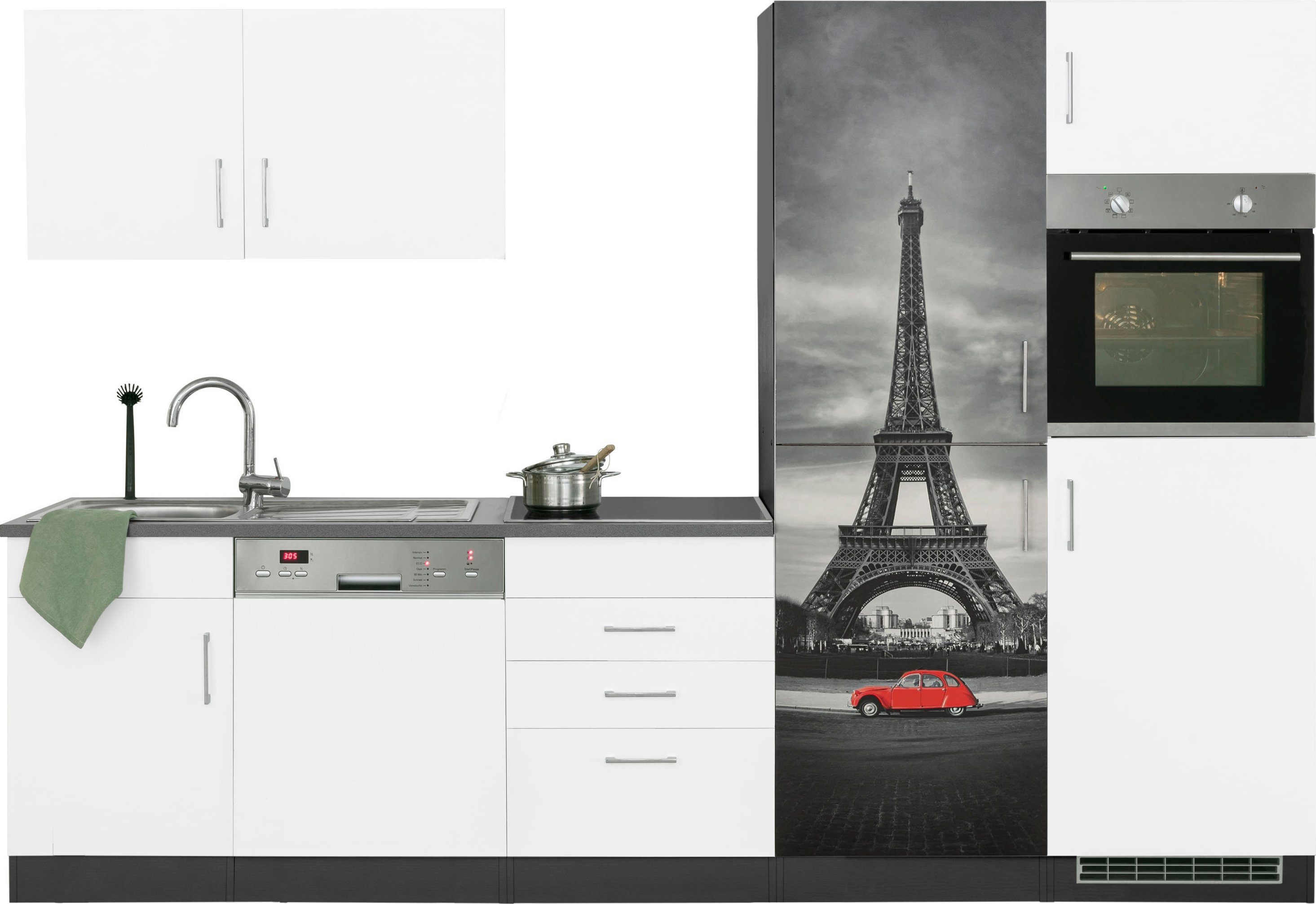 Küchenzeile KS-Paris – Küchen mit einzigartigen Fotomotiven auf den Fronten