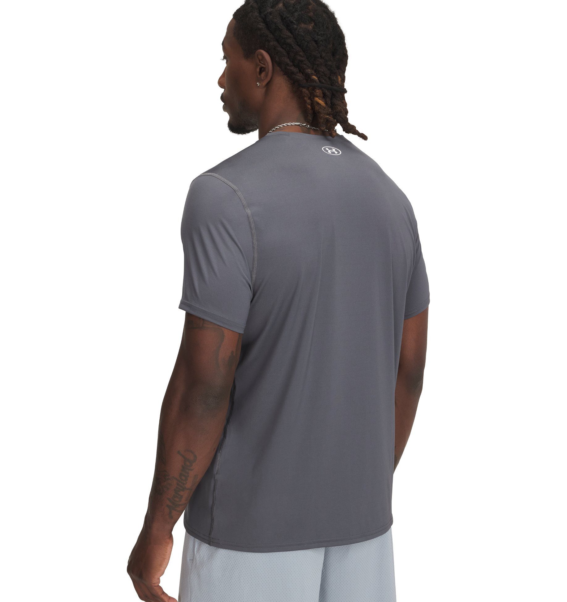 Under Armour® Trainingsshirt UA HEATGEAR FITTED SS sportliche Passform, kurze Ärmel, für Fitness, mit 4-Wege-Stretch