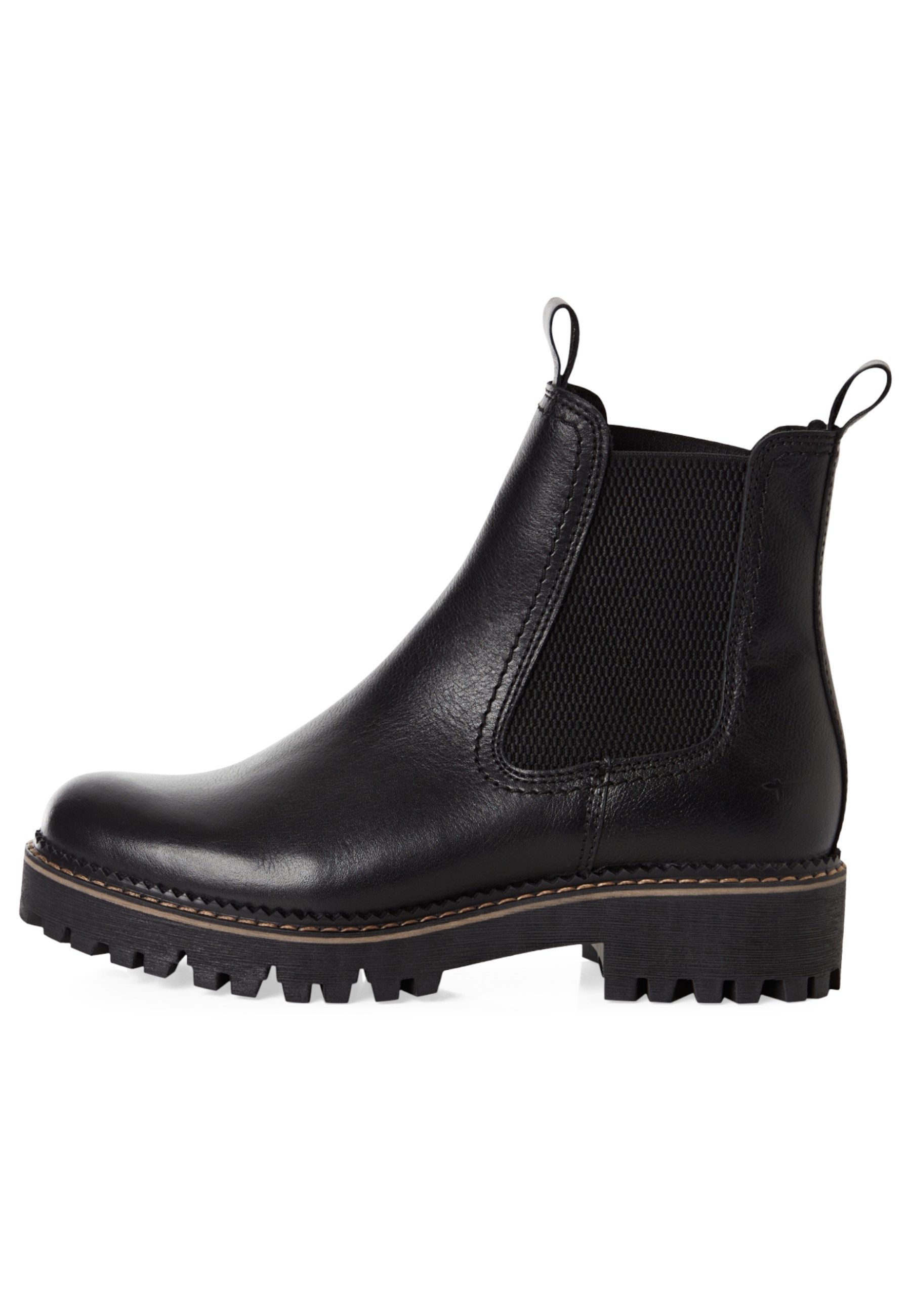 Tamaris 1-26494-45 003 Black Leather Stiefelette