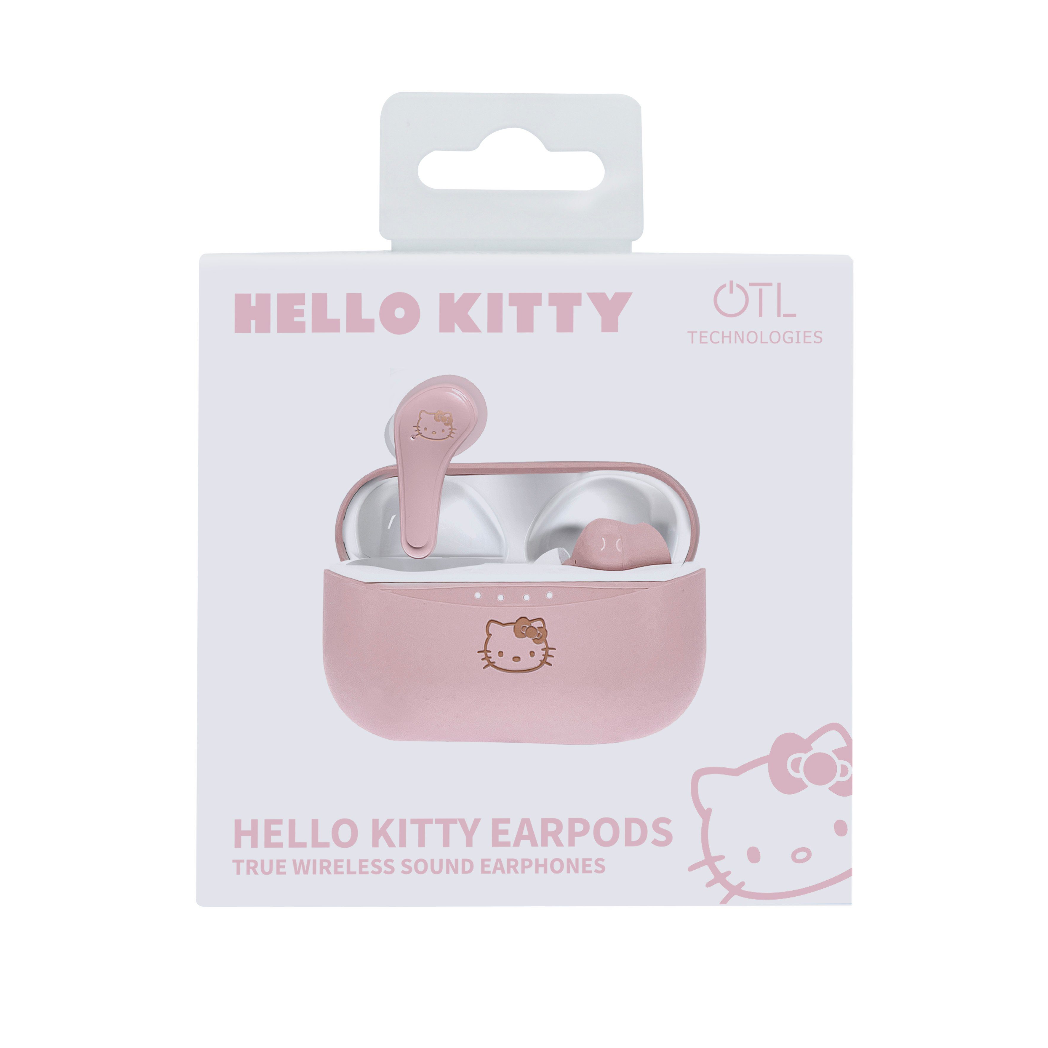 OTL Kitty Bluetooth-Kopfhörer Wireless, Gewicht) Leichtes mit Kinder, Hochwertiger für Sound, V5.0 Kopfhörer (True Ladegehäuse Bluetooth Hello